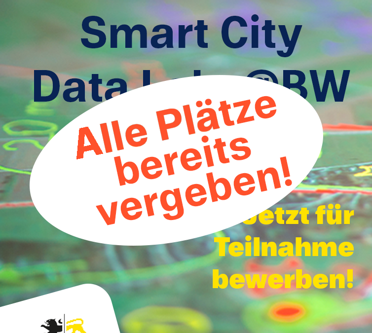 Smart City Data Labs@BW – Laborplätze ausgebucht!