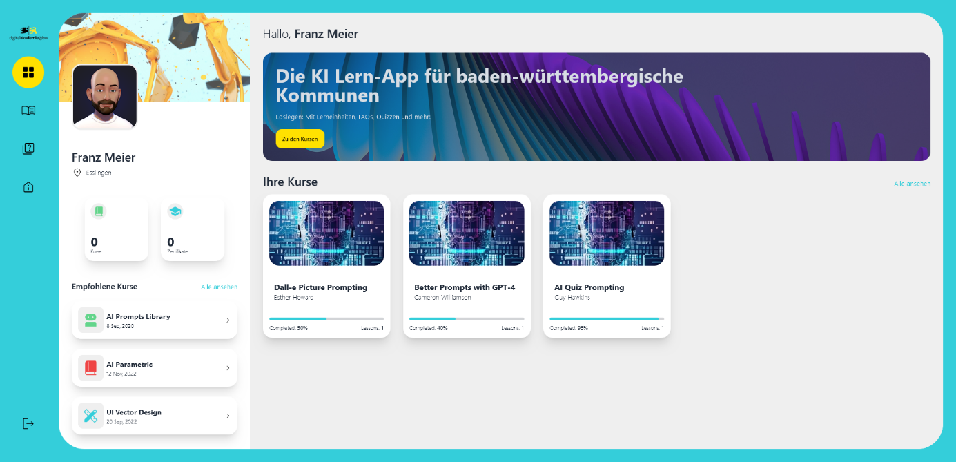 Prototyp 1 - Lern-App Profil