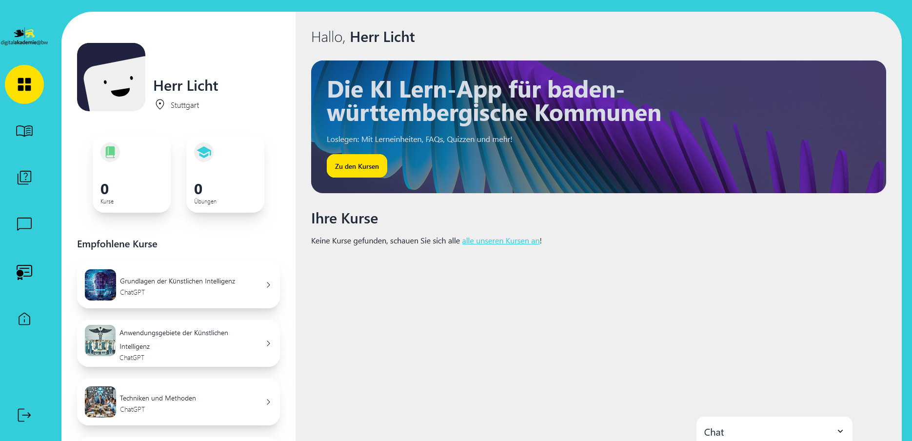 Prototyp 1 - Lern-App Kurse