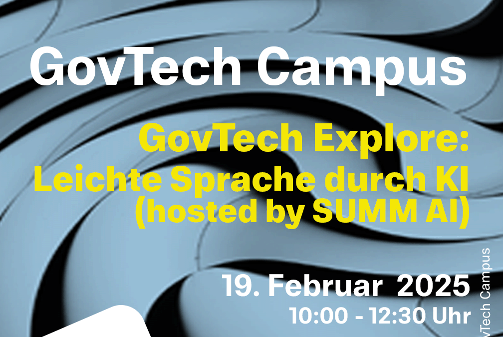 GovTech Explore: Leichte Sprache durch KI