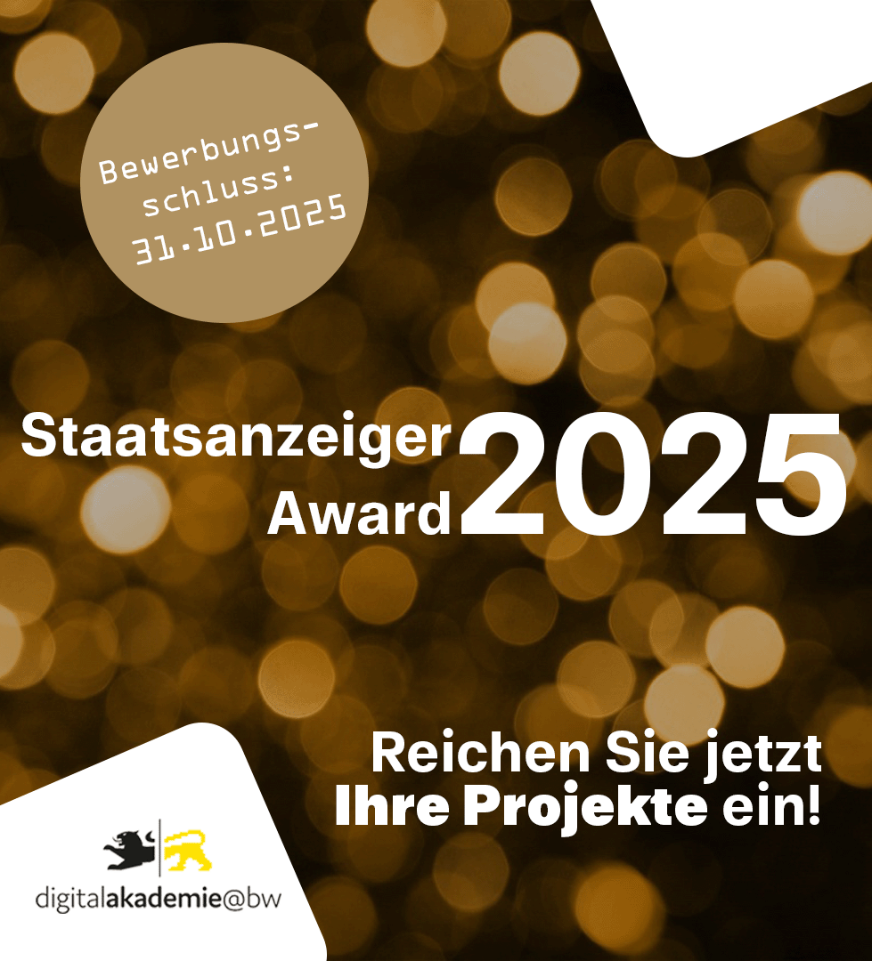 Staatsanzeiger Award 2025 jetzt bewerben!