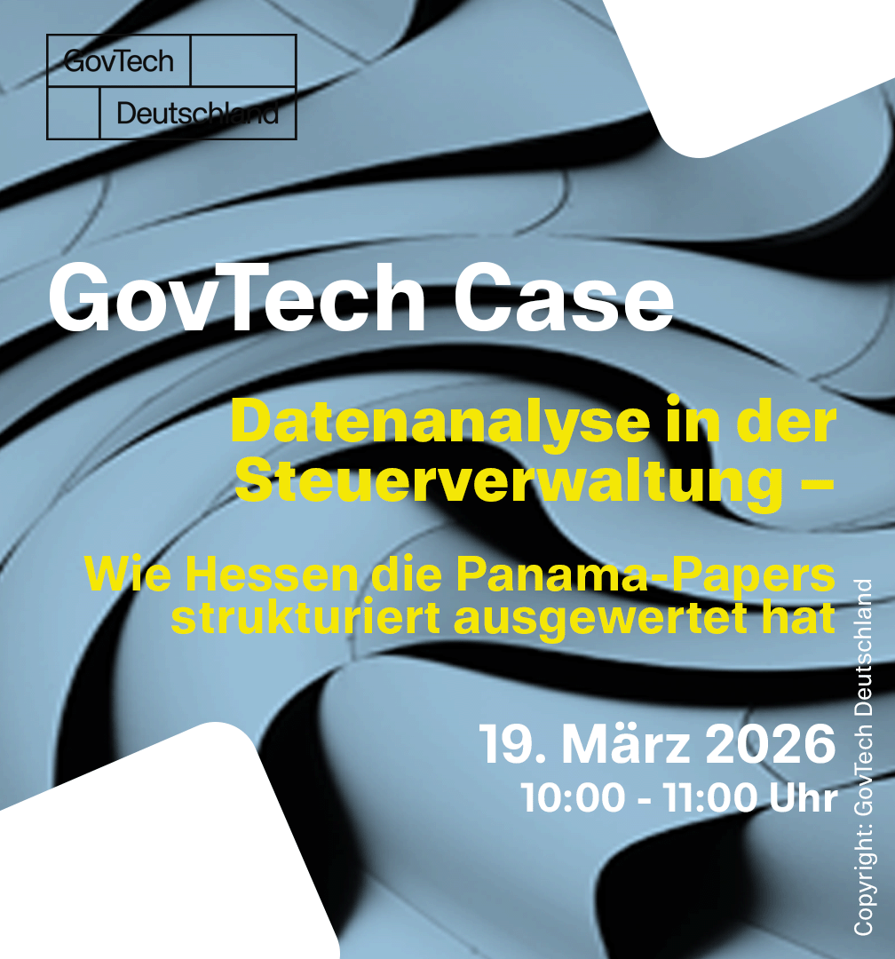 GovTech Datenanalyse in der Steuerverwaltung