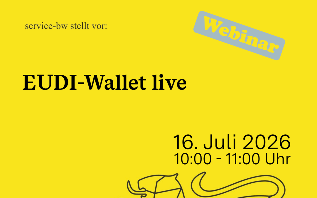 Webinar service-bw stellt vor: EUDI-Wallet live